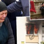 Antalyada evindeki yangına müdahaleyi gözyaşları içinde izledi