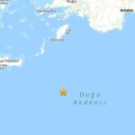 Akdenizde 4.2 büyüklüğünde deprem
