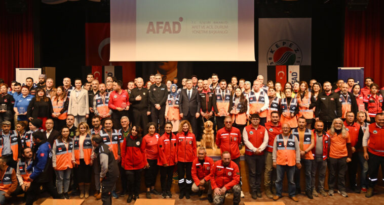 AFAD gönüllülerine teşekkür töreni