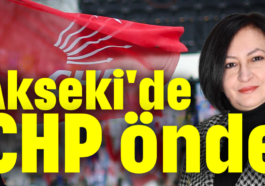 Akseki'de CHP önde