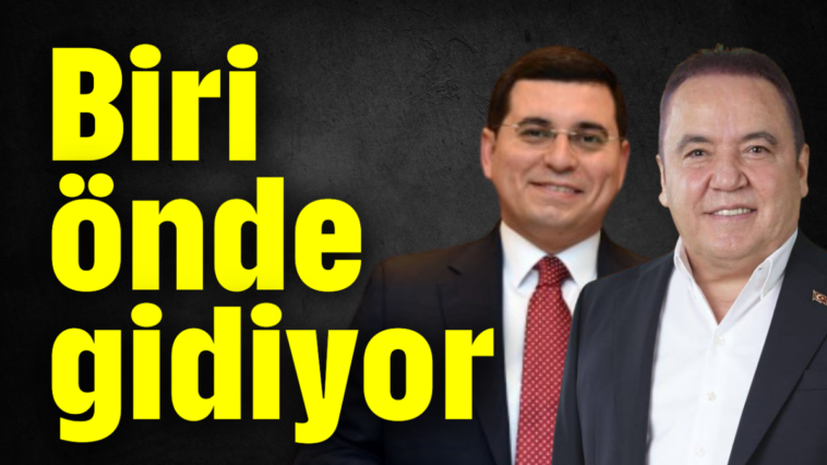 Biri önde gidiyor