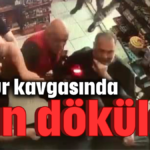 Broşür kavgasında kan döküldü