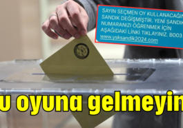 Bu oyuna gelmeyin!