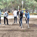 Hayatpark'ı öğrenciler çimlendirdi