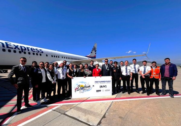 İLK DIŞ HAT UÇUŞLARINI KARŞILADI