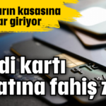 Kredi kartı aidatına fahiş zam