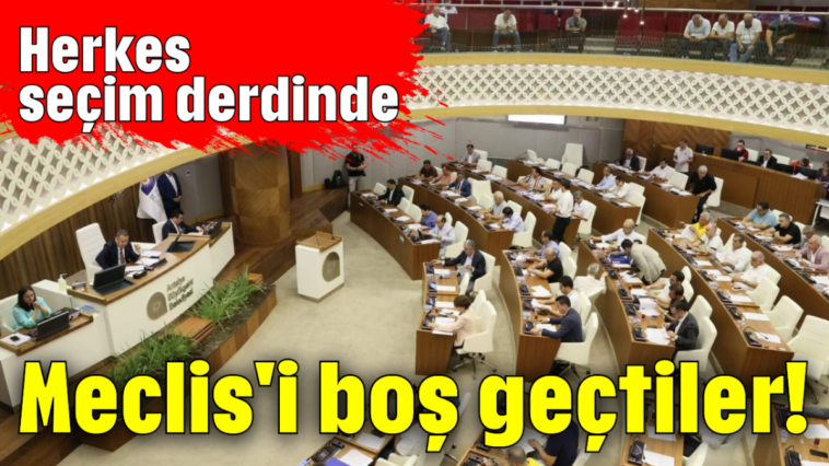 Meclis'i boş geçtiler!