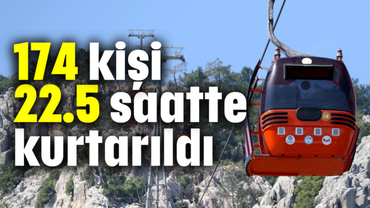 174 kişi 22.5 saatte kurtarıldı