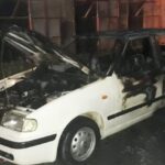 Seyir halindeki otomobilde yangın çıktı