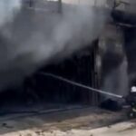 Döşeme atölyesi yangında kullanılamaz hale geldi