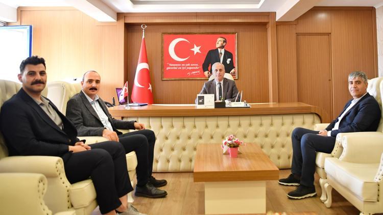 Başkan Kotanın ilk ziyareti Kaymakam Köseye