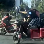 Trafikte yumruklu kavga kamerada