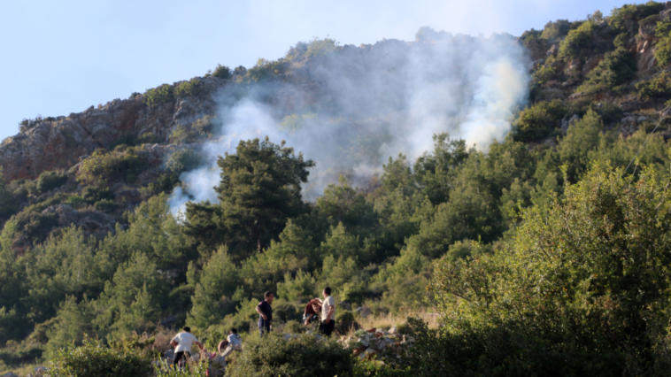 Alanya'da çıkan yangın büyümeden söndürüldü