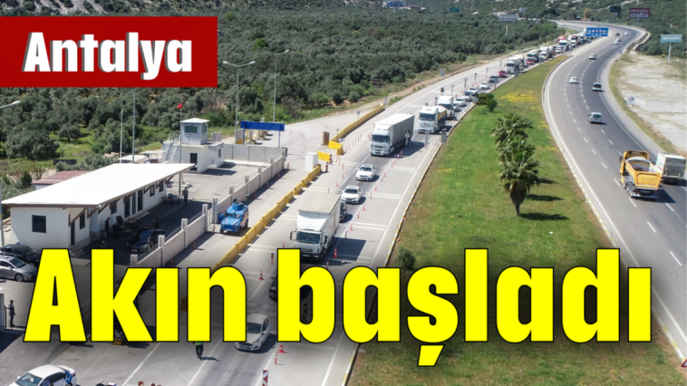 Antalya'ya akın başladı