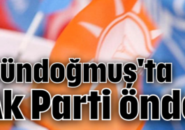 Gündoğmuş'ta Ak Parti önde