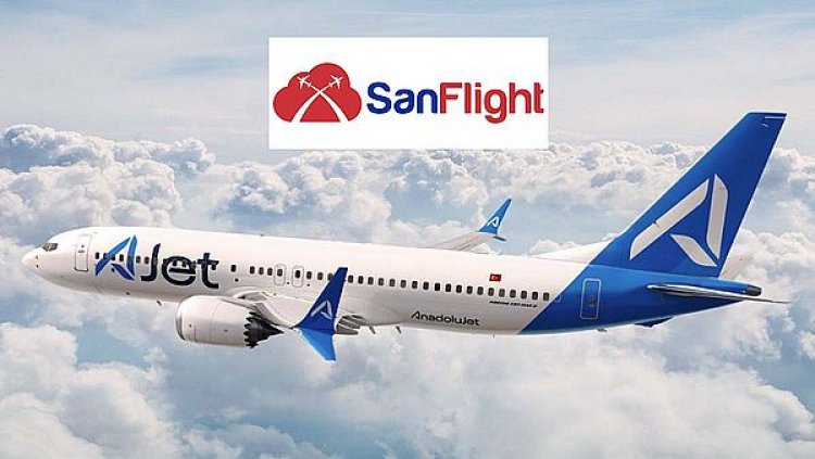 SANFLIGHT, HAVAYOLU EKOSİSTEMİNE AJET'İ EKLEDİ