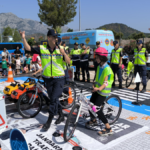 Kemer'de öğrencilere uygulamalı trafik eğitimi