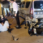 Motosiklet yayalara çarptı 1 kişi hayatını kaybetti