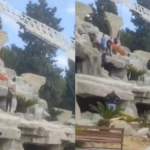 Şelalede kurtarma operasyonu