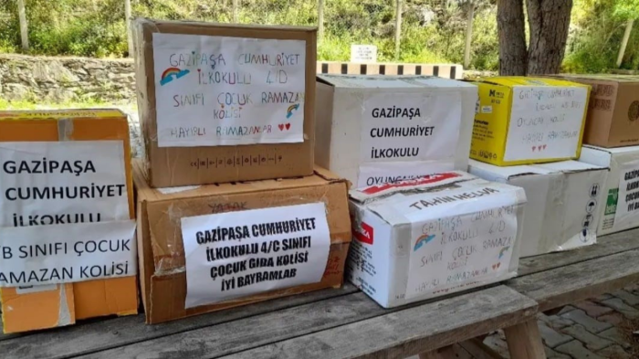 Yardım kolileri Hatay'a ulaştı