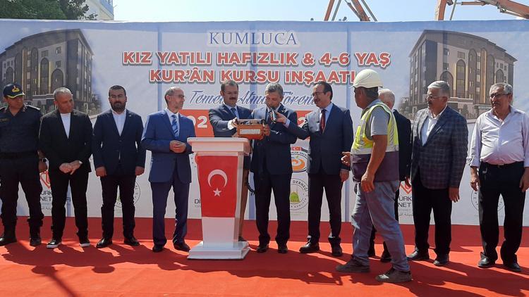 Kumlucada Kuran kursu binasının temeli atıldı