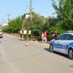 Motosiklet sürücüsü kadın kazada öldü