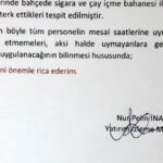Valilik personeline mesai uyarısı