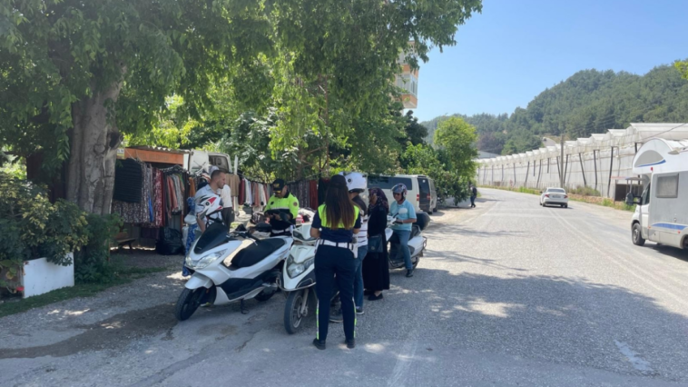 Alanya'da 8 araç trafikten men edildi