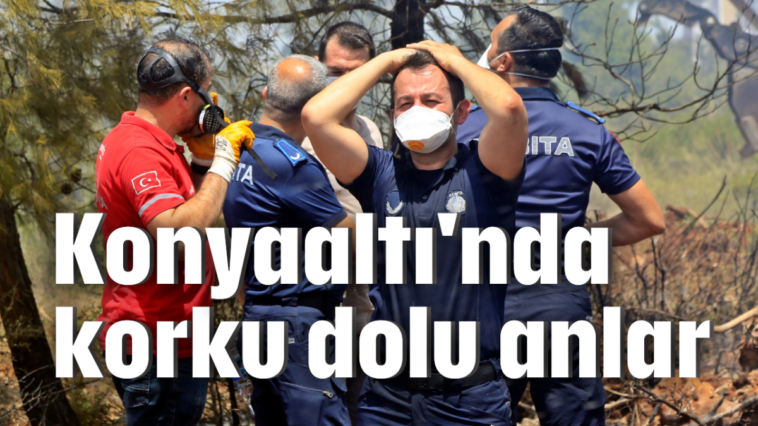 Konyaaltı'nda korku dolu anlar