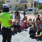 Korkuteli'nde öğrencilere trafik kuralları eğitimi verildi