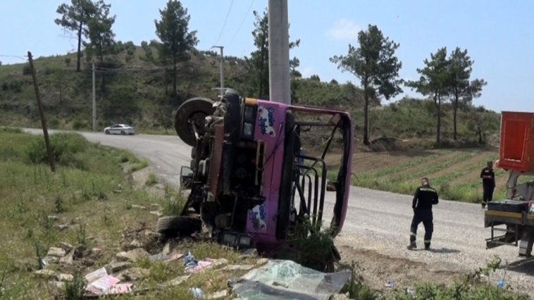 Manavgat'ta safari kazası 16 yaralı var