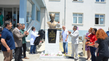 Serik'te Atatürk büstü ve mescit  törenle açıldı
