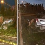 Antalyada korkunç kazada otomobil ikiye bölündü