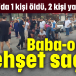 Baba-oğul dehşet saçtı