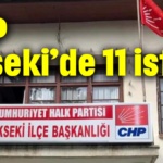 CHP Akseki'de 11 istifa