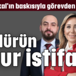 Müdürün onur istifası!