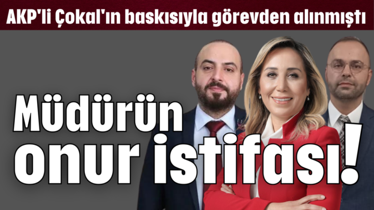 Müdürün onur istifası!