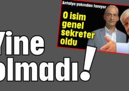 Yine olmadı!