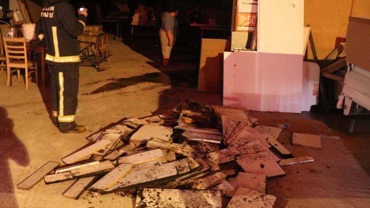 Mobilya atölyesinde yangın