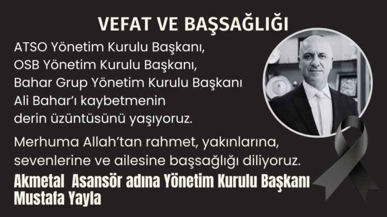 Akmetal Asansör Yönetim Kurulu Başkanı Mustafa Yayla