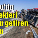 Aksu'da yürekleri ağza getiren kaza