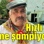 Hızlı bal yeme şampiyonu