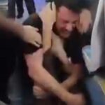 Otobüste çocuğa dayak kavgası