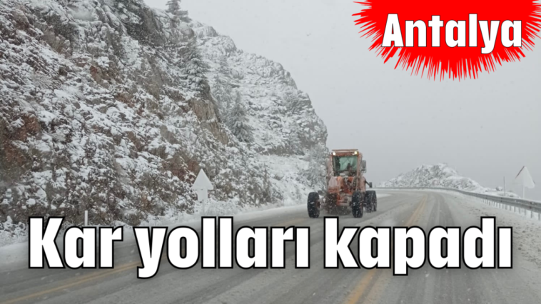 Kar yolları kapadı