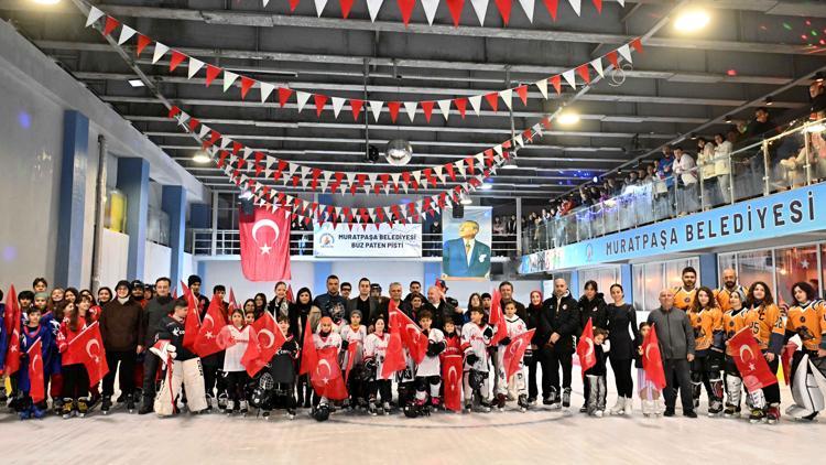 Akdeniz’in ilk ve tek doğal buz pisti yeniden açıldı