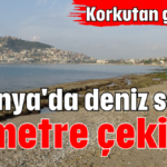 Alanya'da deniz suyu 8 metre çekildi