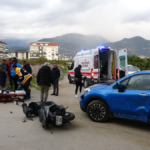 Alanya'daki kazada motosiklet sürücüsü yaralandı