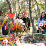 Çiçekle sevgiyi tasarladılar