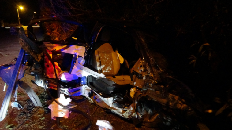 Elektrik direğine çarptı