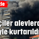 İşçiler alevlerden böyle kurtarıldılar!